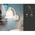 Светильник Ambrella light TR3052 WH/GD/FR белый/золото/белый матовый E27 max 40W 225*163*265, фото4