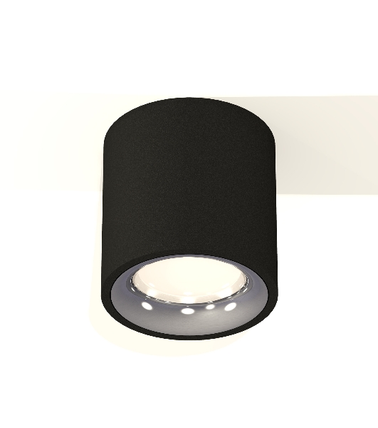 Светильник Ambrella Light XS7532022 SBK/PSL черный песок/серебро полированное MR16 GU5.3 (C7532, N7012)