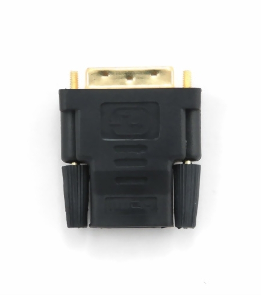 Переходник Cablexpert HDMI-DVI 19F/19M золотые разъемы, пакет, черный