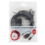 Кабель HDMI->VGA Cablexpert A-HDMI-VGA-03-6, 19M/15M + 3.5Jack, медь, позол.разъемы, 1.8м, черный, пакет, фото3