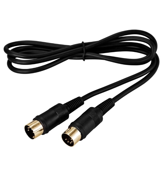 Шнур Rexant DIN 5 Pin - DIN 5 Pin, длина 1,5 метра (GOLD)