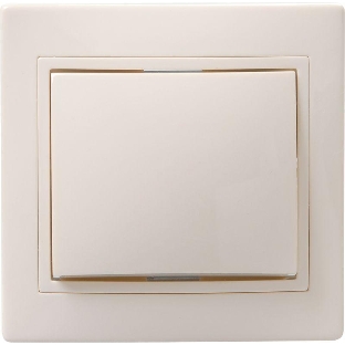 Выключатель IEK EVK10-K33-10-DM ВС10-1-0-ККм 1кл 10А КВАРТА (кремовый)