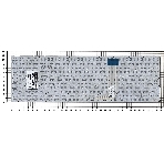 Клавиатура для ноутбука Asus X756 белый без рамки (горизонтальный Enter), фото 1
