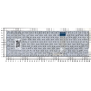 Клавиатура для ноутбука Asus X756 белый без рамки (горизонтальный Enter)