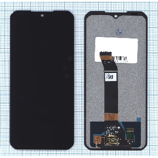 Дисплей для Doogee V30, V30T в сборе с тачскрином черный Orig