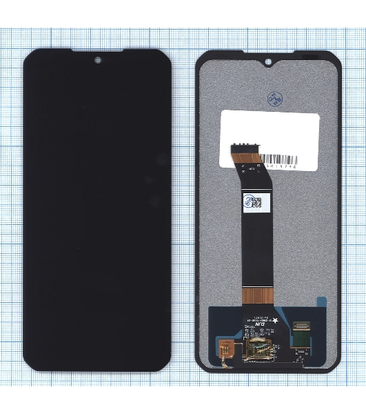 Дисплей для Doogee V30, V30T в сборе с тачскрином черный Orig