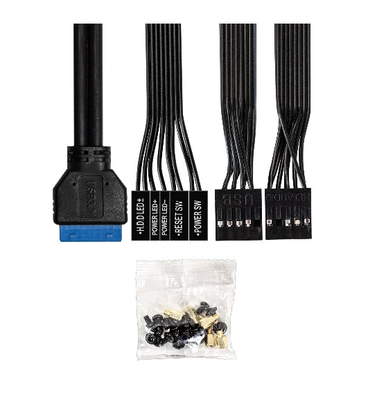 Компьютерный корпус Minitower ExeGate BAA-308MUC-UNS400 (mATX, БП UNS400 с вент. 12см, 1хUSB+1хUSB 3.0+1хTypeC, HD Audio, черный)
