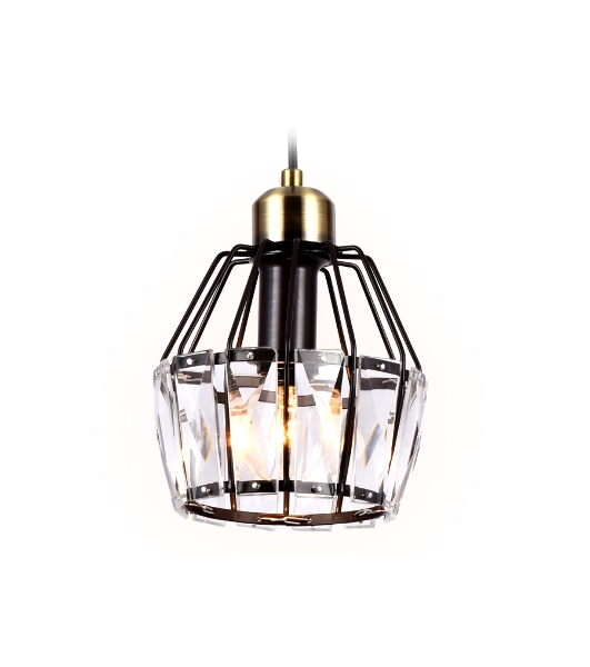 Светильник Ambrella light TR5875 DCF/SB темный кофе/бронза E14 max 40W D150*650