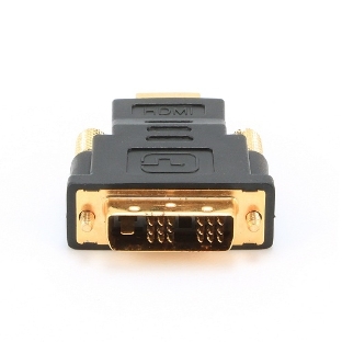 Адаптер (переходник) Gembird HDMI-DVI A-HDMI-DVI-1, 19M/19M, золотые разъемы, пакет