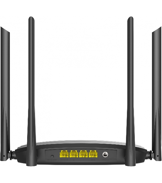 Роутер беспроводной Digma DWR-AC1201 AC1200 10/100BASE-TX черный (упак.:1шт)