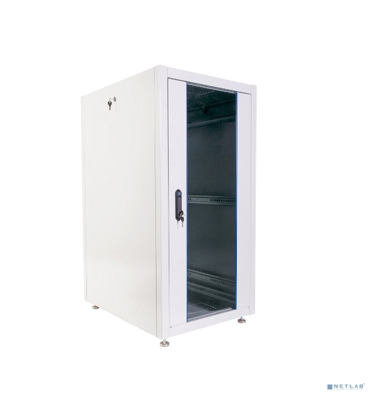 Шкаф телекоммуникационный напольный ЭКОНОМ 24U (600 × 600) дверь стекло, дверь металл