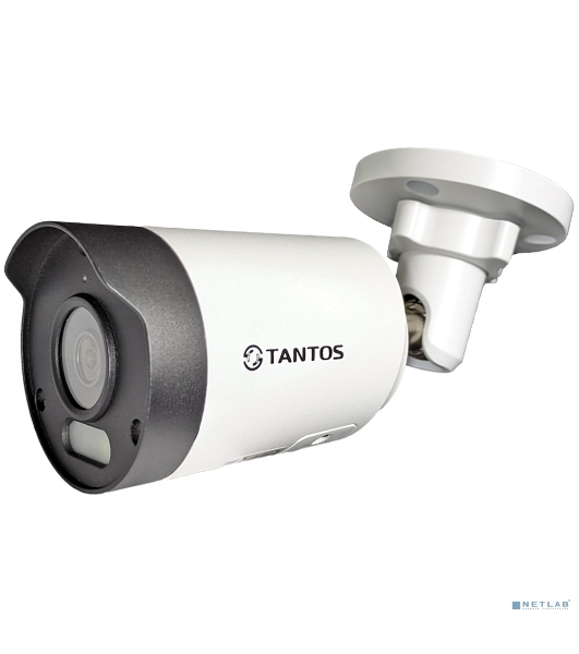 Видеокамера IP уличная Tantos TSi-Pe25FP 2 мегапиксельная с фиксированным объективом и питанием PoE