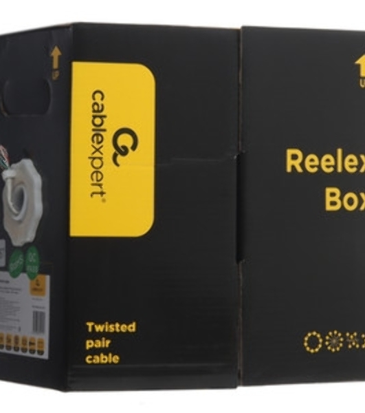Кабель Cablexpert FPC-5004E-SOL/100, FTP indoor 4x2x0.48, CCA, кат.5е, однож., 100м, box, серый