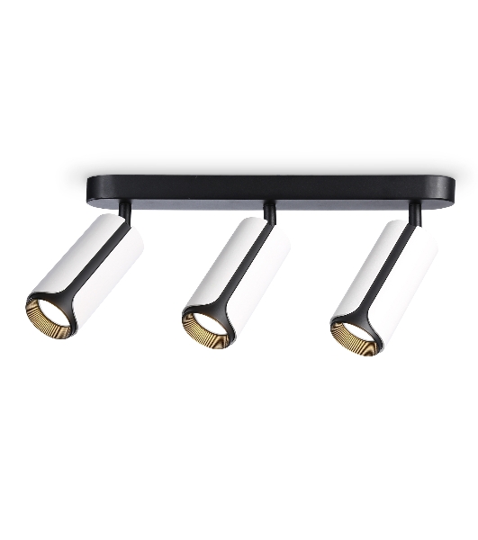 Светильник Ambrella light TN51603/3 WH/BK белый/черный GU10/3 380*60*195
