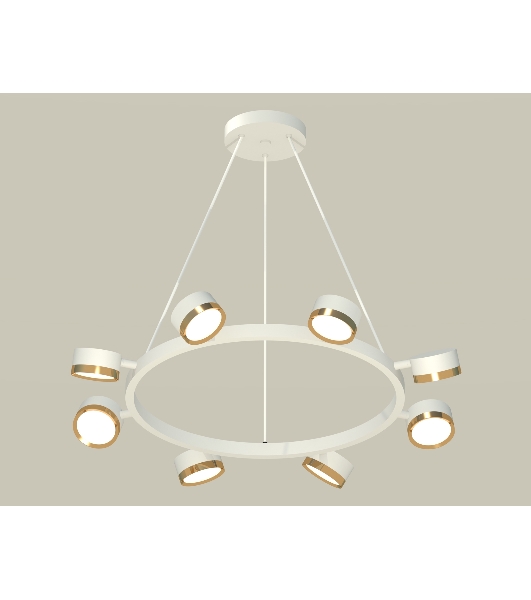 Светильник Ambrella light XB9195152/8 SWH/PYG белый песок/золото желтое полированное GX53 (C9195, N8124)