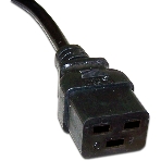 Шнур питания Lanmaster C19-C20, 3х1.5, 220В, 16А, черный, 3 м, фото 1