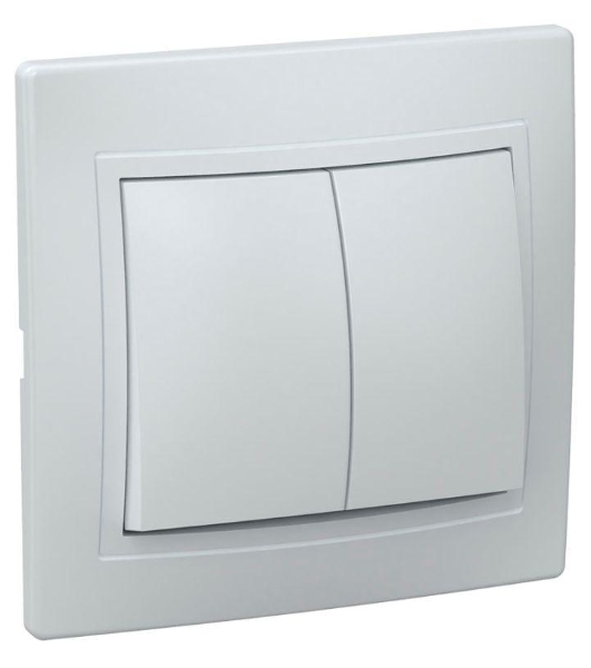 Выключатель IEK EVK20-K01-10-DM ВС10-2-0-КБ 2кл 10А КВАРТА (белый)