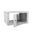 Шкаф телеком. настенный разборный 15U (600х650) дверь стекло, серый RAL 7035, фото6