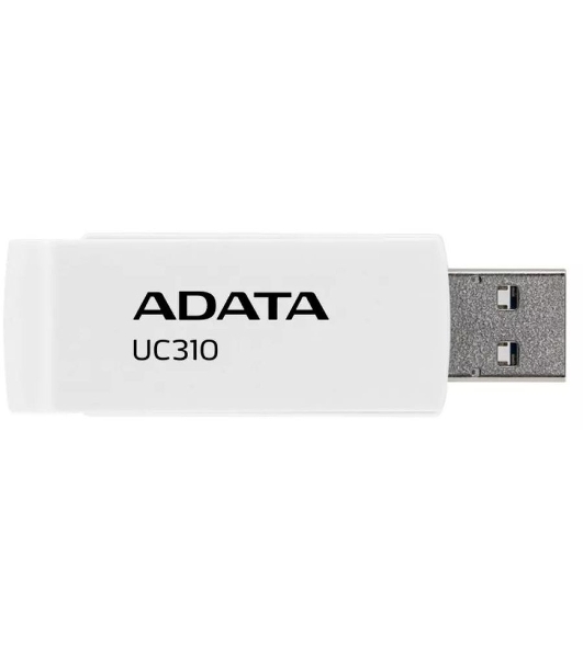 Флешка USB ADATA UC310 (UC310-64G-RWH), 64Gb, USB 3.2 Gen 1, R/W 100/30, белый