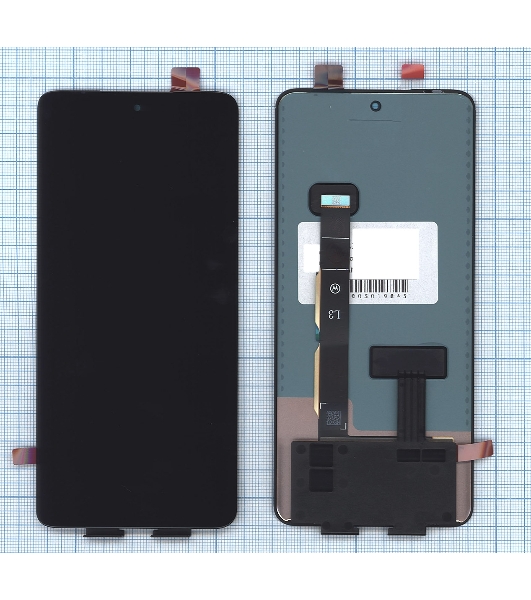 Дисплей для Motorola Edge 40 в сборе с тачскрином черный