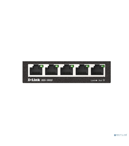 Коммутатор D-Link DGS-1005D, 5×1 Гбит/с, неуправляемый