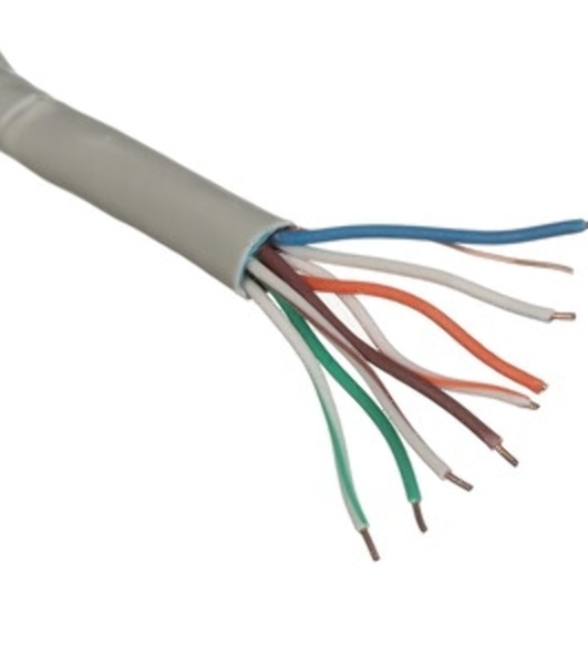 Кабель Cablexpert FPC-5004E-SOL/100, FTP indoor 4x2x0.48, CCA, кат.5е, однож., 100м, box, серый