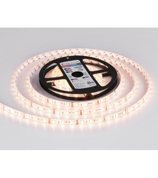 Светодиодная лента Ambrella light GS2302 5050 60Led/ 14.4W m/ 12V IP65 RGB/ 5000*10*2.87mm (4 конт.)
