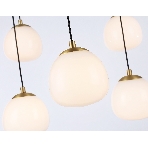 Светильник Ambrella light LH51001/6+3 SGD/BK/FR золотой песок/черный /белый матовый G9*9 max 28W D750*700, фото4