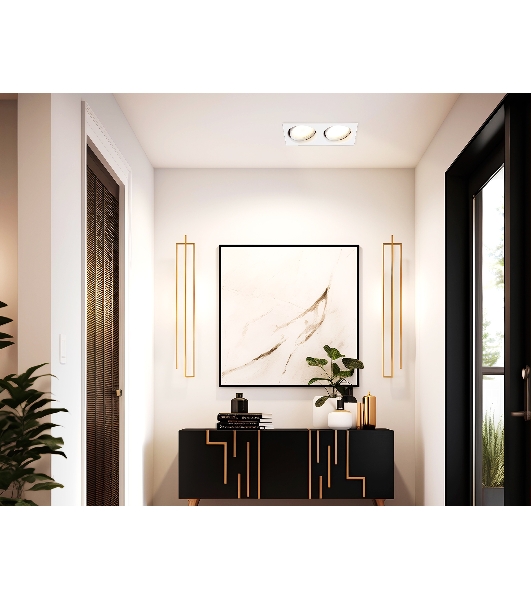 Светильник Ambrella light TN6659/2 WH белый IP44 GX53/2 220*110*48