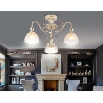 Светильник Ambrella light TR3055/3 BG/GD/FR бежевый/золото/белый матовый E27/3 max 40W D600*380, фото5