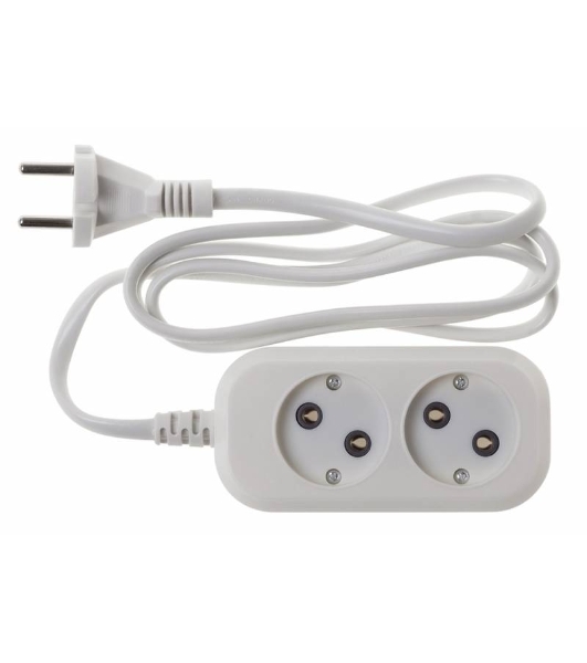 Сетевой удлинитель Buro BU-PSL2.1/W 1.5 м (2 розетки) белый (пакет ПЭ)