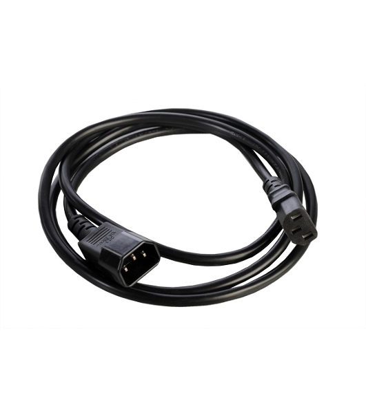 Шнур питания с заземл. IEC 60320 C13/IEC 60320 C14, 10А/250В (3x1,0), 1,8 м. (R-10-Cord-C13-C14-1.8)