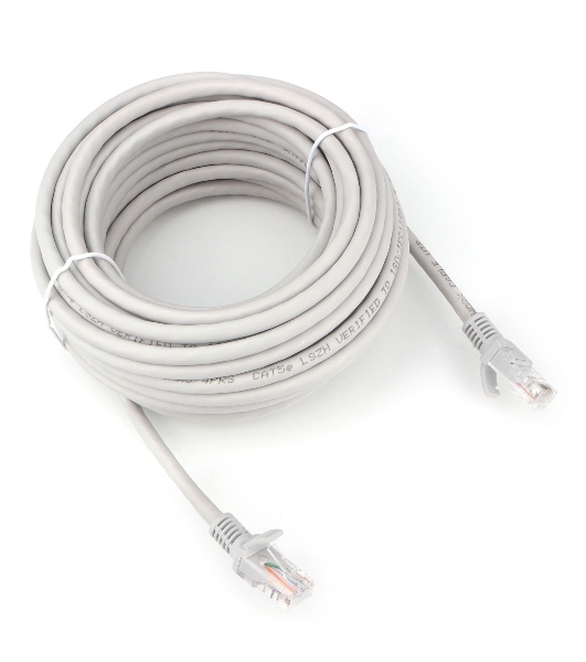 Патч-корд LSZH UTP Cablexpert PP31-10M cat.5e, 10м, литой, многожильный, серый