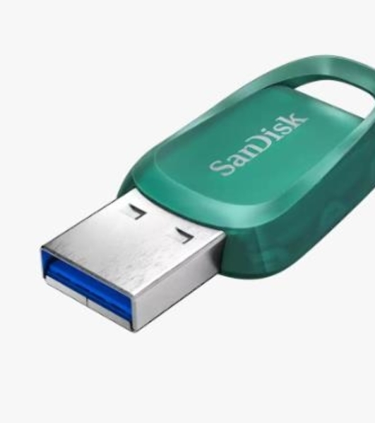 Флешка USB 256 Gb SanDisk CZ96 Ultra Eco, USB 3.2 зеленый