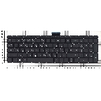 Клавиатура для ноутбука HP Omen 17-W000 черная с белой подсветкой, фото2