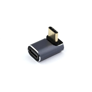 Переходник USB 4 Type-C мама-папа угловой тип 3