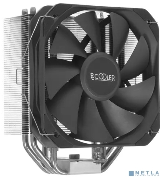 Кулер PCCooler Paladin 400 S115X/1200/1700/AM4 (20 шт/кор, TDP 200W, PWM FAN, 4 тепловые трубки 6мм, 800-1600RPM, 18-28,6dBa)