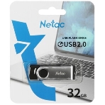 Флешка USB Netac U505 (NT03U505N-032G-20BK), 32Gb, USB 2.0, R/W 70/30, черный/серебристый, фото16
