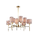 Люстра Ambrella light LH72383/8 BS/GR латунь/серый E14*8 max 40W D810*705, фото8