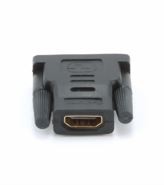 Переходник Cablexpert HDMI-DVI 19F/19M золотые разъемы, пакет, черный