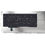 Клавиатура для ноутбука Macbook A1297 черная, большой Enter, фото2