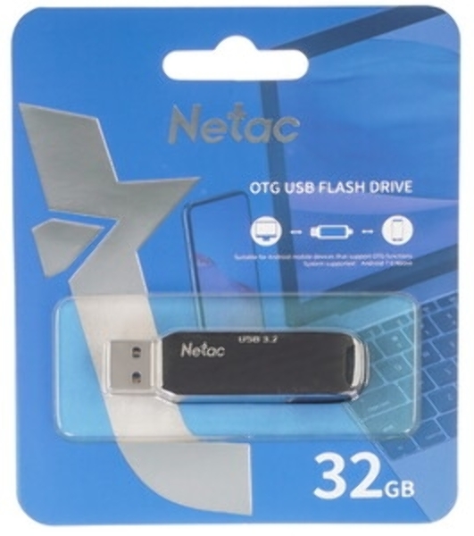 Флешка USB Netac US11 32Gb USB 3.0+TypeC Dual Flash