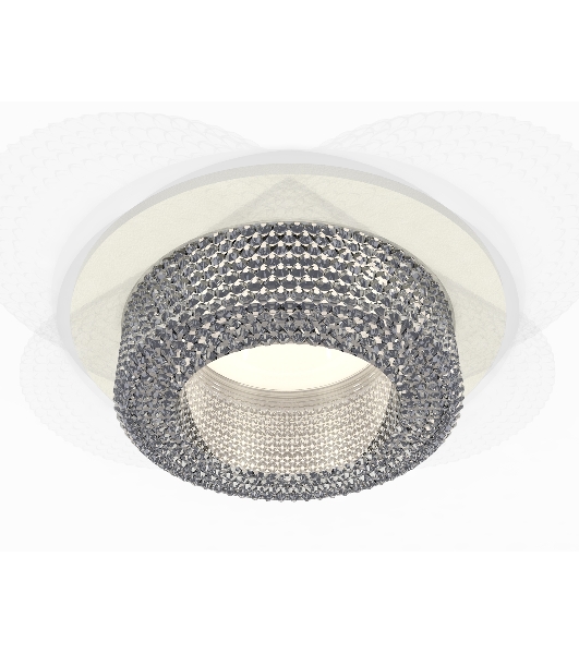 Комплект встраиваемого светильника Ambrella light XC7621020 SWH/CL белый песок/прозрачный MR16 GU5.3 (C7621, N7191)