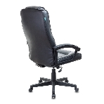 Кресло руководителя Бюрократ T-9906N/BLACK черный, кожа, фото4