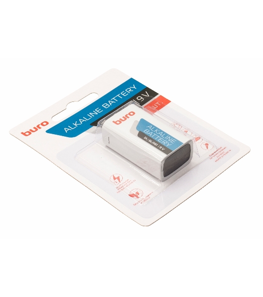 Батарея Buro Alkaline 6LR61 9V (1шт) блистер