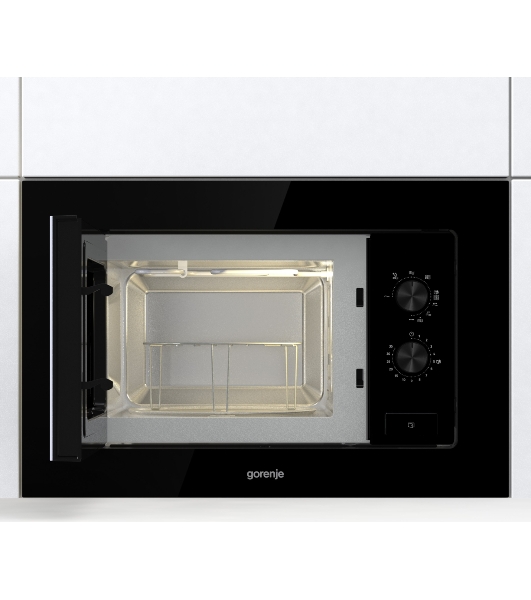 Микроволновая печь Gorenje BM201EG1BG 20 л, 800 Вт, черный (встраиваемая)
