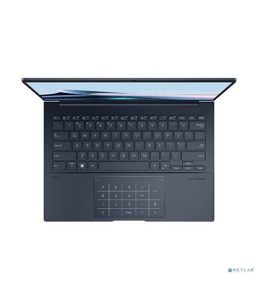 Ноутбук ASUS Zenbook 14 UX3405CA-PP1158 Intel Core Ultra 7 255H/LPDDR5X 16GB/1TB SSD/Intel Arc Graphics/14' OLED WQXGA+(WQ+) 2880X1800 16:10, WiFi 7+BT 5.4/Without OS/1.20 kg/Ponder Blue