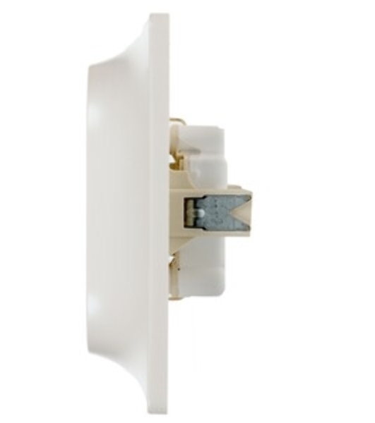 Systeme Electric Glossa Перламутр Розетка 2-ая с/з , 16А (в сборе)