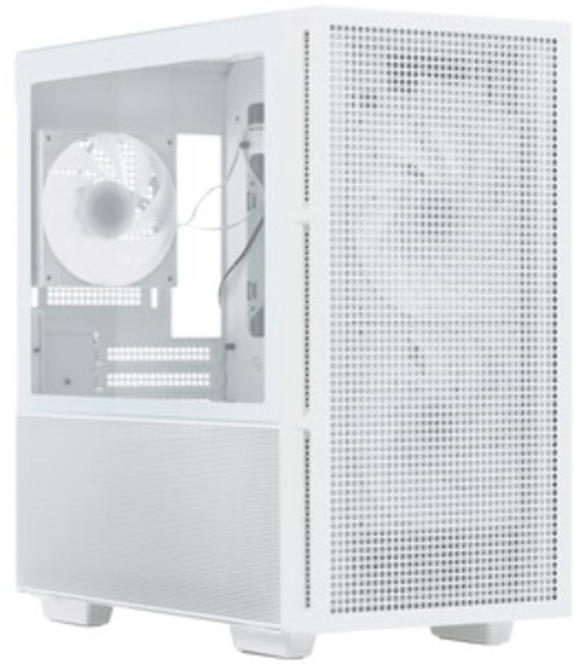 Компьютерный корпус Deepcool CH360 WH без БП, боковое окно (закаленное стекло), 2x140мм ARGb LED вентилятор спереди и 1x120мм ARGb LED вентилятор сзади, белый, mATX