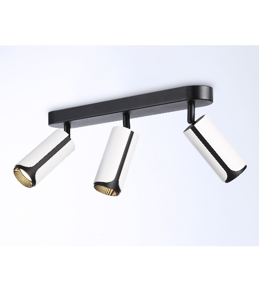 Светильник Ambrella light TN51603/3 WH/BK белый/черный GU10/3 380*60*195